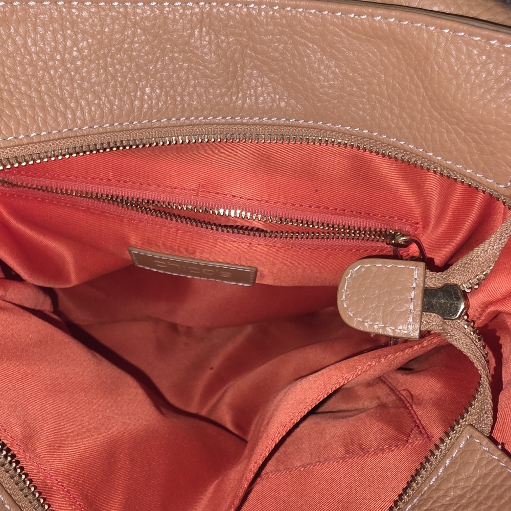 Chico's Tan Leather Tote Bag - Picture 4 of 8